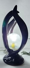 Genuine Harris Lamp of Elegance / Ceramic Black Art Deco Electric Lamp Single picture