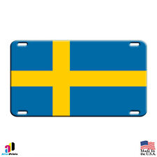 Sweden Country Flag License Plate Home Wall Decor Novelty Aluminum Metal Sign picture