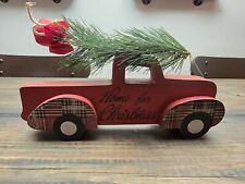 Wooden Christmas Tree country truck picture
