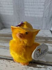 Wishpets Squeaker Spring Duck Yellow Easter raincoat toy picture