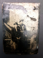 c. 1900 Tintype Photo Niagara Falls NY Souvenir Antique Couple 2½ X 3½ picture