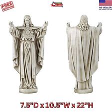 22 Inch Jesus Christ Lord Sacred Heart Statue Figure Christian Catholic Garden picture