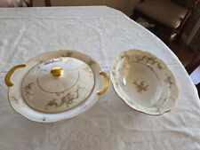Theodore Haviland NY Rosalinde Vegetable Dish & Round Serving Dish w/Lid picture