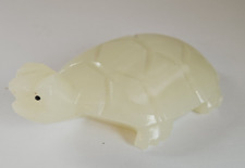 Hand Carved Onyx Turtle Figurine/Paper Weight, Stone Carving , 6 1/4
