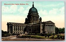 Wisconsin Madison Wisconsin's New Capital Vintage Postcard POSTED picture