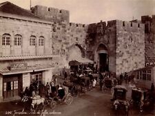 ANTIQUE ORIGINAL Jerusalem albumen photo by Bonfils picture