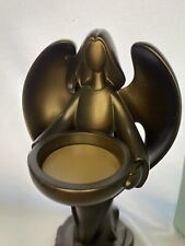 PartyLite HOLY NIGHT ANGEL Tealight Holder P8650 Bronze Color Nativity Christmas picture
