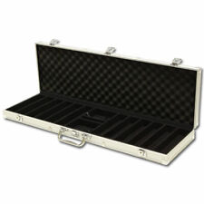 600 Chip Capacity Aluminum Metal Poker Chip Storage Case Carrier picture