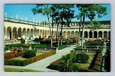 Sarasota FL-Florida, Italian Garden Court, Museum Of Art, Vintage Postcard picture