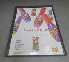 Sour Smackers Lip Candy Bonne Bell  Print Ad 2002 Framed 8.5x11  Wall Art  picture