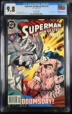 🔥Superman: The Man Of Steel #19 CGC 9.8 DC Doomsday Appearance Newsstand Varian picture