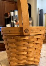 Longaberger 2002 7” Measuring Basket W/ Plastic Protector Classic Handled picture