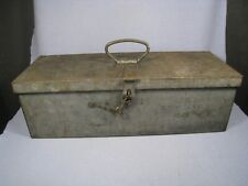 Vintage Metal WW2 1945 US. Navy Ship Issue S.S. MFG. Co. Riveted Tool Box picture