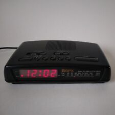 GPX Radio Alarm Clock Model: D602NR-Dual-Black-Corded/Batt.Bkup.-Tested/Works picture