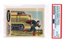 1978 Taystee Bread Stickers SUPERMAN MORE POWERFUL THAN A LOCOMOTIVE #19 PSA 6 picture
