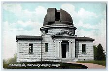 1914 Exterior View Observatory Allegany College Meadville Pennsylvania Postcard picture