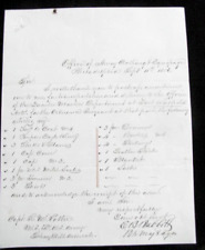 FORT WASHITA OKLAHOMA INDIAN TERRITORY 1856 US ARMY SUPPLY LIST picture