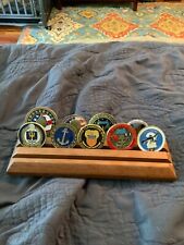 Challenge Coin Collection and Rack picture