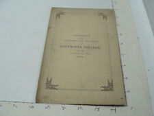 ORIGINAL - DARTMOUTH COLLEGE -1847-48 CATALOG of OFFICERS & STUDENTS 24pgs  picture