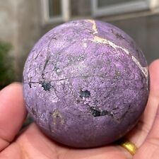 439g Metallic Dark Purple Purpurite Super Flash Sphere Rare Specimen Namibia picture