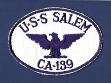 USS SALEM CA-139 Heavy Cruiser Ship's Crest Patch picture