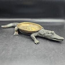 Maitland Smith Bronze Alligator Tidbit Tray Trinket Dish? picture