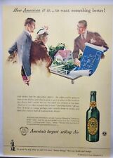 1943 Ballantine's Ale XXX Beer House Blueprint Vintage Print Ad Man Cave Art picture