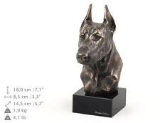 Doberman (Cropped), Hundemarmorstatue Bust, Artdog picture