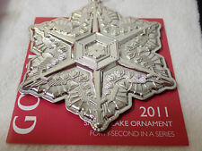 Gorham 2011 Sterling Silver Snowflake Ornament, 42nd Annual Edition picture