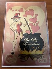 ARCHIE Valentine’s Day Special METAL Pink Hearts Sabrina Teenage Witch Cauldron picture