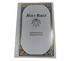 Dove Of Peace Holy Bible Catholic Edition 1991 NAB White & Gold Excellent Cond picture