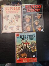 3 Lot Western Roundup Dell Giant #3, 8, 20  Dell 1953-57 Comic Book Golden Age picture