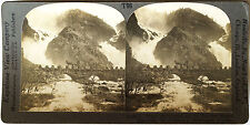 Keystone Stereoview Skarsafos, Lotefos Waterfalls, Norway 1930’s T400 Set #T96 picture