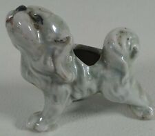 Vintage Ceramic Chihuahua Dog Figure Small Bone-China Foil Label 2.25