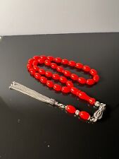 925 Sterling Silver Islamic Muslim Prayer beads rosary Tesbih picture