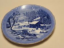 Vintage Currier & Ives Decorative Plate HOME IN THE WILDERNESS 8
