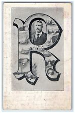 1908 Roosevelt Political Large Letter Orcutt Ca, Toledo Ohio OH Antique Postcard picture