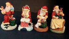 Vintage Brinns Santa Claus Christmas Ornament Lot Of 4 picture