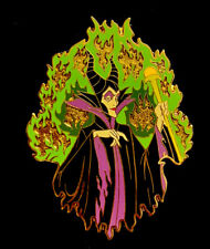 JUMBO RARE 2010 Disney Pin Malificent Villain Fairy Green Fire LE 300 NIP picture