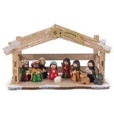 Valyria LLC Transpac Y9991 Mini Nativity with Creche, Set of 11, 8.75-inch Le... picture