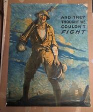 WWI Orig. Poster- And They Thought We Couldn't Fight -Victory Liberty Loan LINED picture