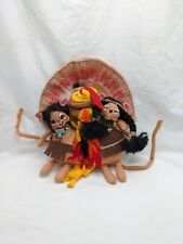 Annalee Let's Talk Turkey Mice In Indian Outfits Thanksgiving Plush picture