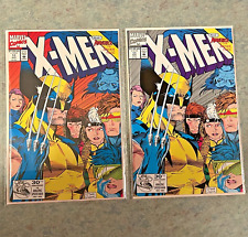 1992 MARVEL COMICS  X-MEN #11 JIM LEE WOLVERINE COVER & RARE SILVER 2ND PRINT VF picture