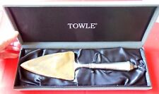 Towle Silverplate Pie Cake Server Frosted Handle Copenhagen NIB picture