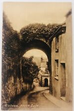Vintage Totnes England North Gate View Postcard RPPC picture