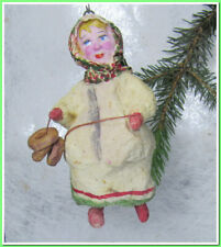 🎄Vintage antique Christmas spun cotton ornament figure #4524 picture
