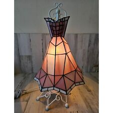 Disney stained glass sleeping beauty Aurora dress lamp rare pink home decor picture