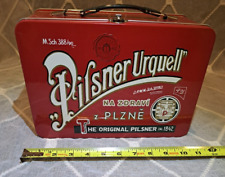 Red Pilsner Urquell Metal Tin Lunch Box picture
