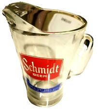 Schmidt Beer Pitcher.  St. Paul, Minnesota.  Glass.  Original Piece  picture
