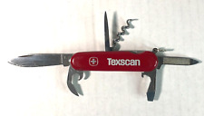Vintage Wenger Delmont Swiss Army Knife 7 Functions Texscan Logo picture